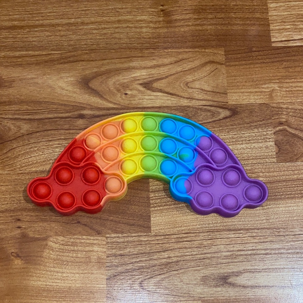 Vibrant Rainbow Pop It Sensory Toy
